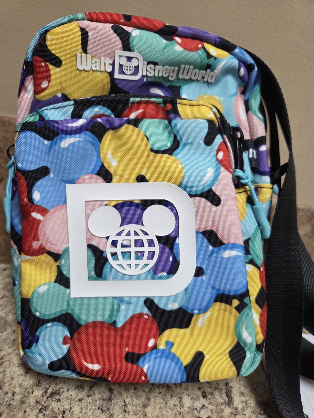 Disney Parks Crossbody Bag with Balloon MICKEY Colorful Like New!!